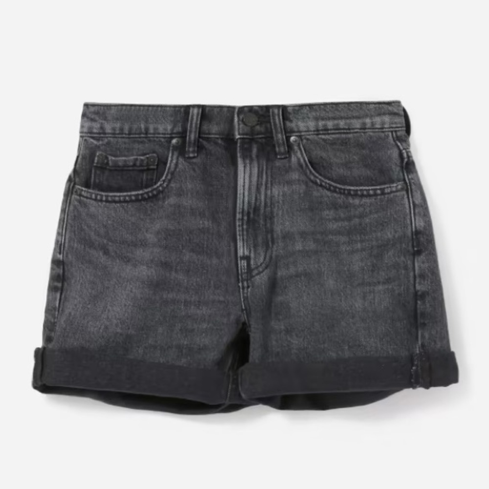 Everlane The Denim Short - Washed Black - size 26